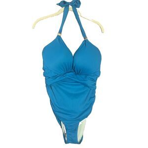 VICTORIA'S SECRET FOREVER SEXY UNFORGETTABLE One Piece SWIMSUIT BLUE 40DD